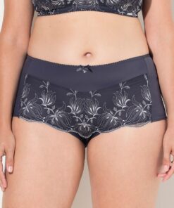Grote Maten Hipster, Dames, grijs, Maat: 62/64, Katoen/Synthetische vezels/Polyester, Ulla Popken