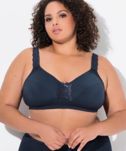 Grote Maten Softbeha, Dames, blauw, Maat: 105D, Katoen/Synthetische vezels, Ulla Popken