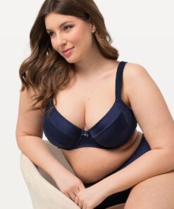 Grote Maten Beugelbeha, Dames, blauw, Maat: 85E, Polyester/Synthetische vezels/Elastaan, Ulla Popken