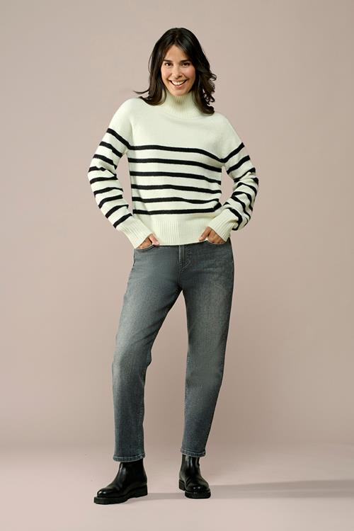 Caroline Tensen Danville Streep Trui Offwhite / Zwart