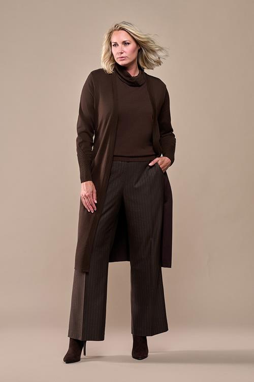 Celine Vest Donkerbruin Maxi