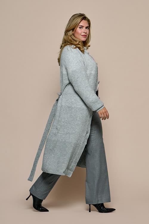 Evelyn Vest Grijs Maxi