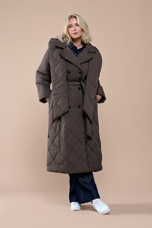 Ivana Trenchcoat Bruin Maxi