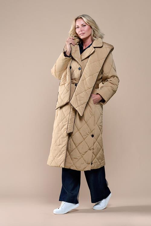 Ivana Trenchcoat Zand Maxi
