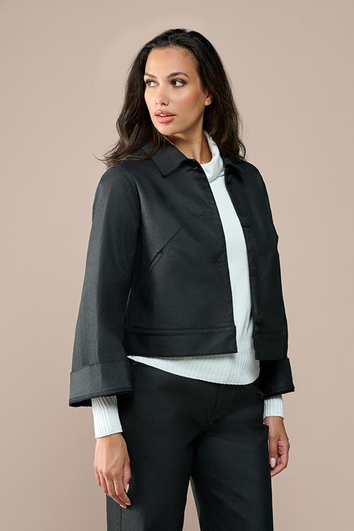 Jaily Coated Jacket Zwart