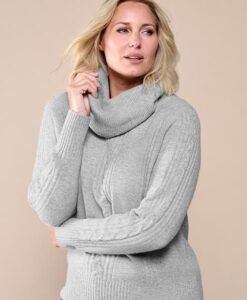 Liv Lurex Trui Grijs / Zilver Maxi