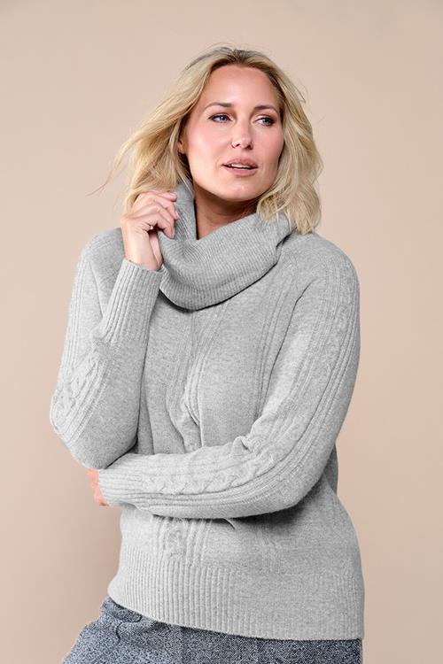 Liv Lurex Trui Grijs / Zilver Maxi