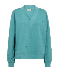 FreeQuent - Blauw | Dames | Trui | Blauw | L | regular | Kamst mode