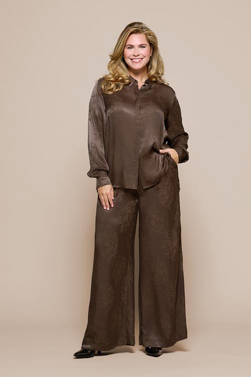 Bellize Blouse Donkerbruin Maxi