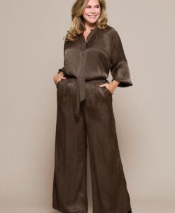 Bension Blouse Donkerbruin Maxi