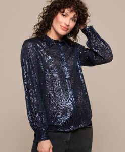 Cerise Blouse Navy