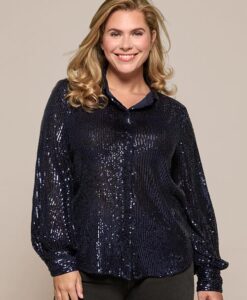 Cerise Blouse Navy Maxi