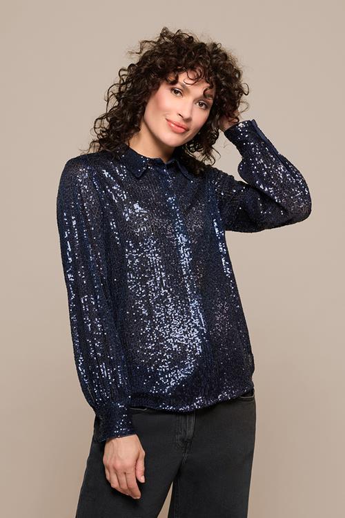 Cerise Blouse Navy