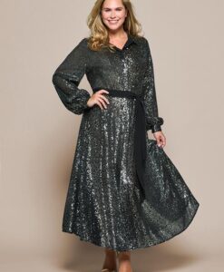 Kelly Jurk Grijs Maxi