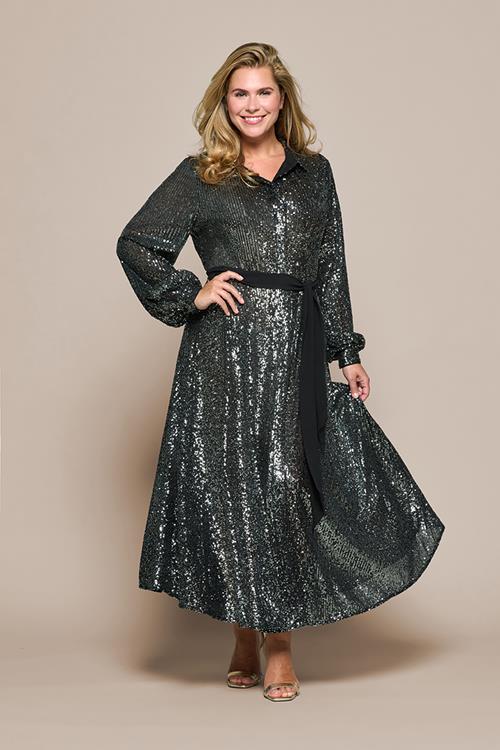 Kelly Jurk Grijs Maxi