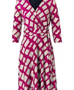 Lowie Print Jurk Cyclaam / Zand