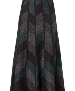 Maddie Lurex Rok Zwart / Groen