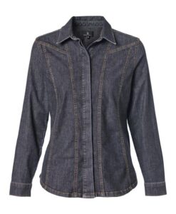 Mill Denim Blouse Grijsblauw