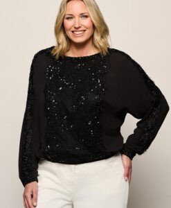 Haisley Top Zwart Maxi