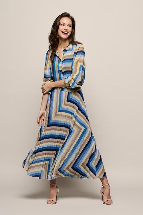 Lara Plisse Rok Blauw / Multi