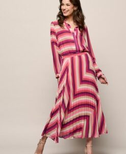 Lara Plisse Rok Licht Berry / Multi