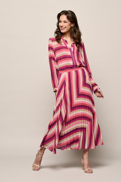 Lara Plisse Rok Licht Berry / Multi