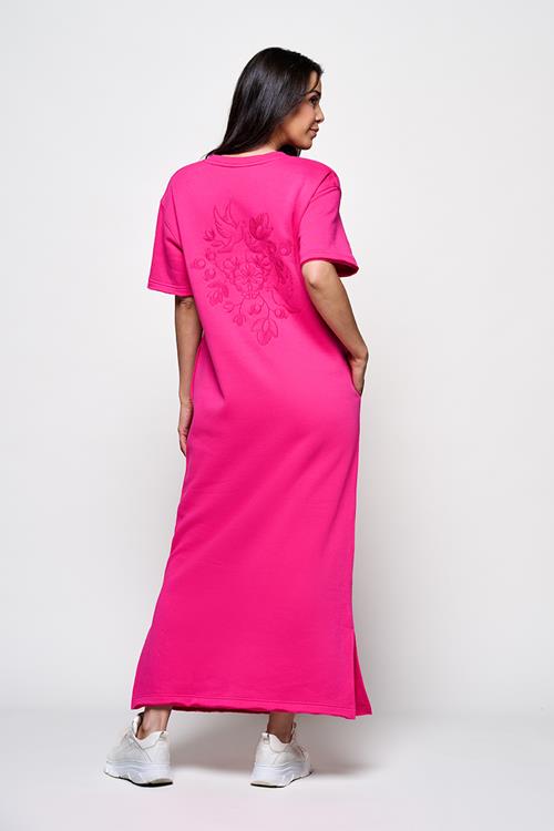 Caroline Tensen Ella Sweat Jurk Fuchsia