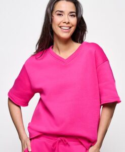 Caroline Tensen Emma Sweat Tee Fuchsia