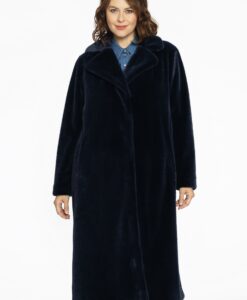 Yoek Jas fur | Blauw | Maat 42