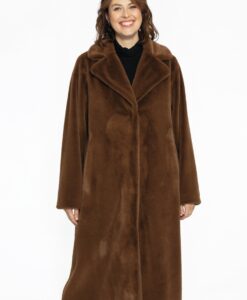 Yoek Jas fur | Bruin | Maat 42