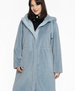 Yoek Jas fur | Licht Blauw | Maat 46