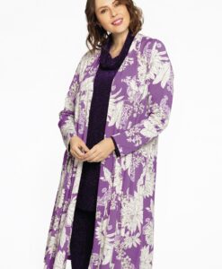 Yoek Geplooid vest PAULINA | Paars | Maat 46/48