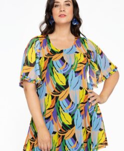 Yoek Tuniek wide bottom | Zwart | Maat 46/48