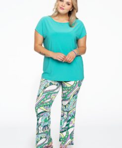 Yoek Pantalon bootleg BARI | Wit | Maat 38/40