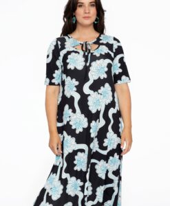 Yoek Jurk met cut-out CALYPSO | Zwart | Maat 42/44