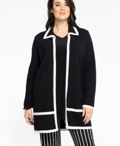Yoek Vest Zwart/Wit | Zwart | Maat 38/40