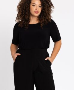 Yoek Wijde cargo broek | Zwart | Maat 38/40