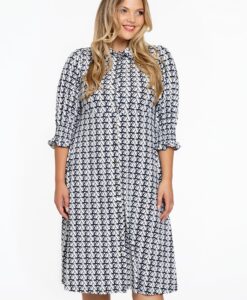 Yoek Jurk met knopen | Beige | Maat 42/44