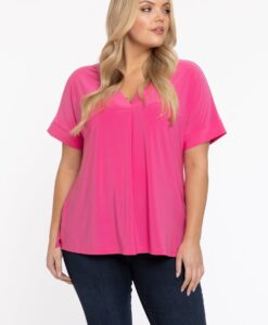 Yoek Tuniek v-hals | Roze | Maat 42/44