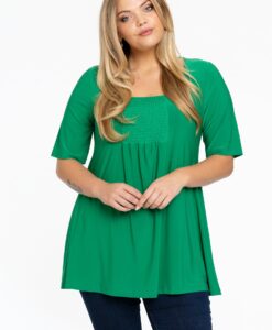 Yoek Tuniek flare | Groen | Maat 38/40
