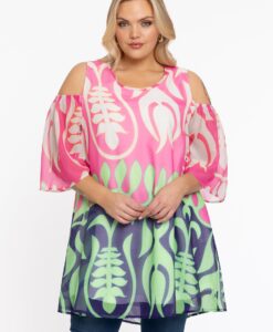 Yoek Tuniek wide bottom | Roze | Maat 42/44