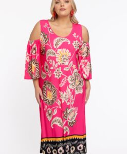 Yoek Jurk met cut-out ZARIA | Roze | Maat 42/44