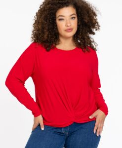 Yoek Tuniek geknoopte onderkant | Rood | Maat 38/40