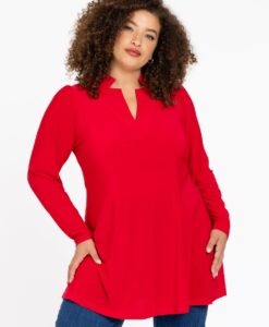 Yoek Tuniek V-hals | Rood | Maat 38/40