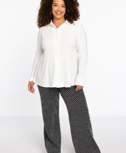 Yoek Broek JACQUARD KNIT | Zwart | Maat 38/40