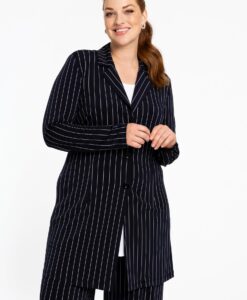 Yoek Lange blazer PINSTRIPE | Blauw | Maat 38/40