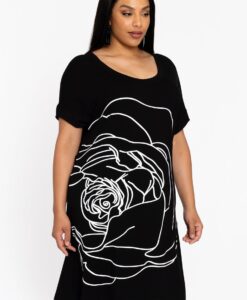 Yoek Jurk FIORE | Zwart | Maat 38/40