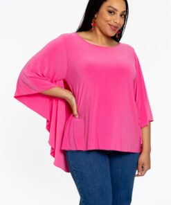 Yoek Tuniek met cape | Roze | Maat 54/56