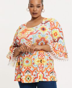 Yoek Tuniek flare MOSAIQUE | Multi | Maat 46/48