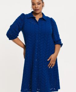 Yoek Jurk ajour MARE | Indigo | Maat 38/40